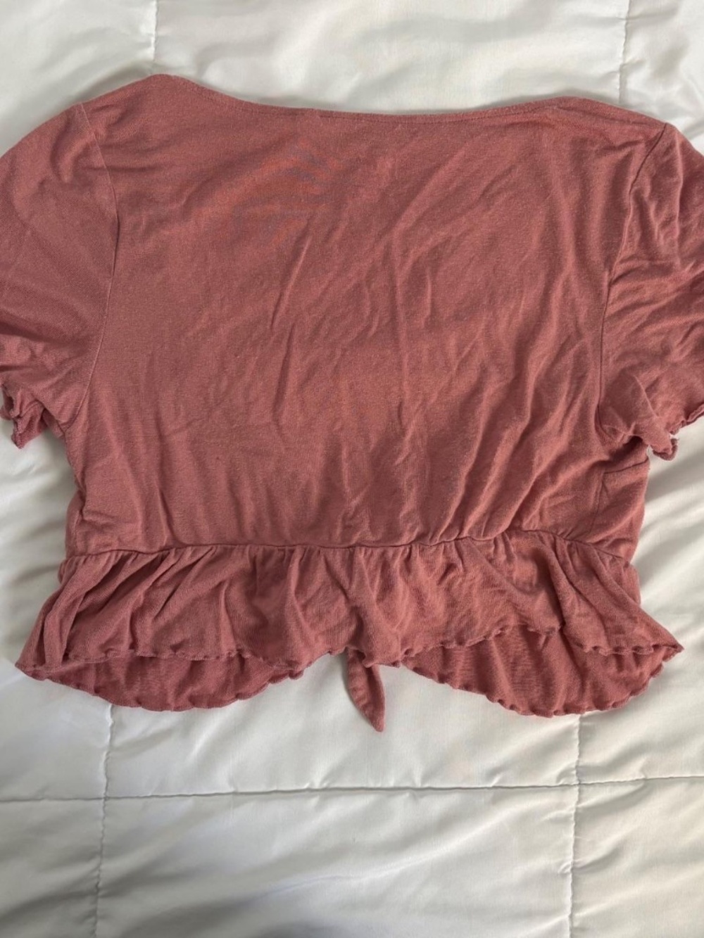 PacSun Pink Wrap Crop Top - Picture 2 of 4